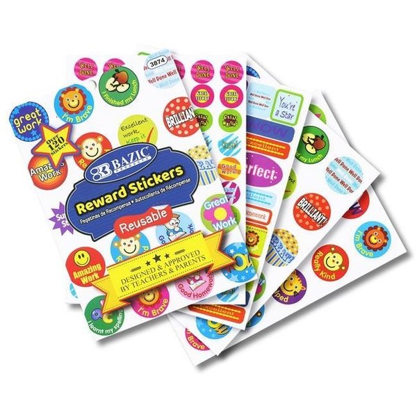 Bazic Products Bazic 3874 Reward Plastic Sticker Book 3874